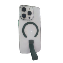 Load image into Gallery viewer, iPhone case with clear Magnetic Protection Case Hanging Rope Finger
