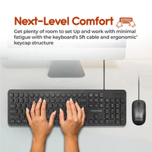 Load image into Gallery viewer, Promate Quiet Key Wired Compact KeyBoard &amp; Mouse
