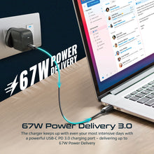 Load image into Gallery viewer, Promate Usb-c Gan Charger With 67w Power Delivery Uk
