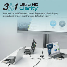 Load image into Gallery viewer, Promate 4k High Resolution 3-in-1 Hdmi Switch
