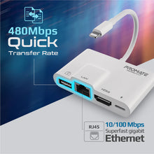 Load image into Gallery viewer, Promate 4-in-1 Multimedia Hub With Lightning Connector
