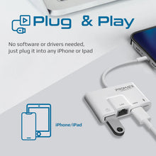 Load image into Gallery viewer, Promate 4-in-1 Multimedia Hub With Lightning Connector
