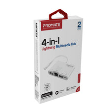 Load image into Gallery viewer, Promate 4-in-1 Multimedia Hub With Lightning Connector
