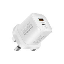 Load image into Gallery viewer, Promate 33W Power Delivery GaNFast™ Charging Adapter
