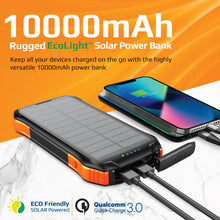 Load image into Gallery viewer, Promate 10000mAh Rugged EcoLight Solar Power Bank
