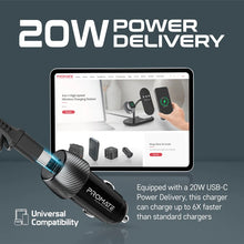 Load image into Gallery viewer, Promate 33W Quick Charging Car Charger with Lightning Connector Cable
