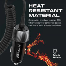 Load image into Gallery viewer, Promate 33W Quick Charging Car Charger with Lightning Connector Cable
