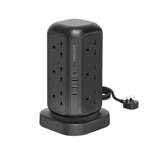 Load image into Gallery viewer, promate 16-in-1 Multi-Socket Surge Protected Power Tower
