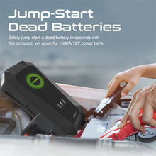 Load image into Gallery viewer, Promate 1500A/12V Car Jump Starter with 19200mAh Power Bank, 10W Qi Charger, Dual QC 3.0 Ports, HexaBolt-20
