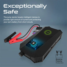 Load image into Gallery viewer, Promate 1500A/12V Car Jump Starter with 19200mAh Power Bank, 10W Qi Charger, Dual QC 3.0 Ports, HexaBolt-20
