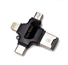 Load image into Gallery viewer, Earldom All-in-1 Multi-function External Card Reader Black/silver
