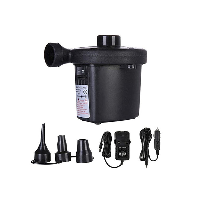Portable Air Mattress Pump,Quick-Fill Electric Air Pump With 3 Nozzles