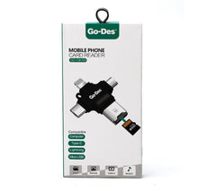 Load image into Gallery viewer, Earldom All-in-1 Multi-function External Card Reader Black/silver

