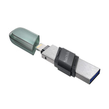 Load image into Gallery viewer, Sandisk OTG Flash Drive iXpand Flip with USB 3.1 and Lightning Connection
