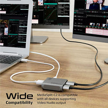 Load image into Gallery viewer, Promate HDMI Splitter with Ultra HD 4k 60Hz Resolution, Dual HDMI Ports and Compact Design, MediaSplit-C2
