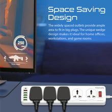 Load image into Gallery viewer, Promate 10 AC Outlets UK Plug Wall Charger with 4 USB-C PD 20W Ports and Cable
