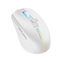 Load image into Gallery viewer, Promate 2.4GHz Wireless Ergonomic Optical Mouse with LED Rainbow Lights
