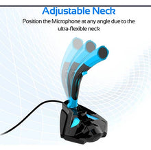 Load image into Gallery viewer, VERTUX STREAMER-4 UNIVERSAL DIGITAL STEREO 3.5MM DESKTOP GAMING MICROPHONE
